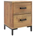 Tables de chevet 2 pcs 36x30x45 cm Bois de pin massif