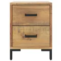 Tables de chevet 2 pcs 36x30x45 cm Bois de pin massif