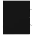 Armoire d'évier Noir 80x38,5x48 cm Bois d’ingénierie