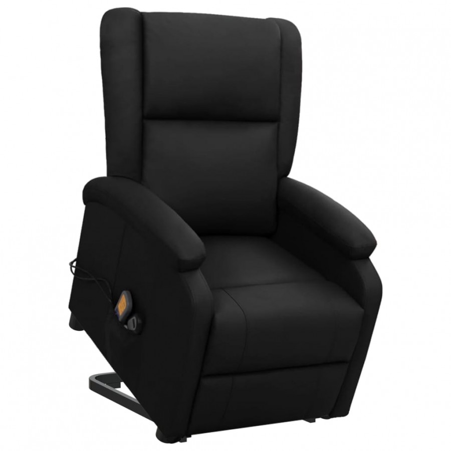 Fauteuil de massage Noir Similicuir