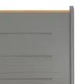 Banc d'angle REINE 151cm marron miel et gris bois de pin solide
