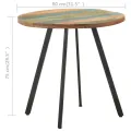 Table de salle à manger 80 cm Bois de récupération massif
