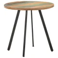 Table de salle à manger 80 cm Bois de récupération massif