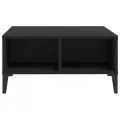 Table basse noir 60x60x30 cm bois d'ingénierie