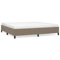 Cadre de lit sans matelas taupe 200x200 cm tissu