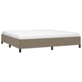 Cadre de lit sans matelas taupe 200x200 cm tissu
