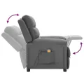 Fauteuil de massage Gris clair Tissu