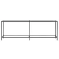Table console Transparent 220x35x75,5 cm Verre trempé