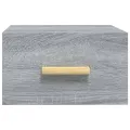 Table de chevet murale sonoma gris 35x35x20 cm