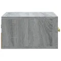 Table de chevet murale sonoma gris 35x35x20 cm