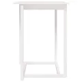 Table de bar Blanc 80x80x110 cm Bois massif de pin