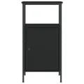 Tables de chevet 2 pcs noir 41x31x80 cm bois d’ingénierie