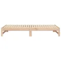 Lit coulissant sans matelas 2x(80x200) cm Bois de pin massif