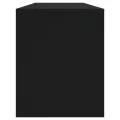 Meuble TV Noir 130x35x50 cm Bois d'ingénierie