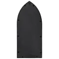 Miroir de jardin Noir 70x30 cm Fer pour utilisation extérieure