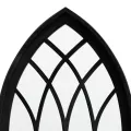 Miroir de jardin Noir 70x30 cm Fer pour utilisation extérieure