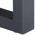 Table basse avec bord naturel Gris 60x60x40 cm Bois d'acacia