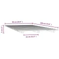 Cadre de lit sans matelas 90x190 cm bois de pin massif