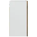 Armoire suspendue Chêne fumé 50x31x60 cm Bois d'ingénierie