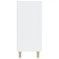 Buffet blanc 90x34x80 cm bois d'ingénierie