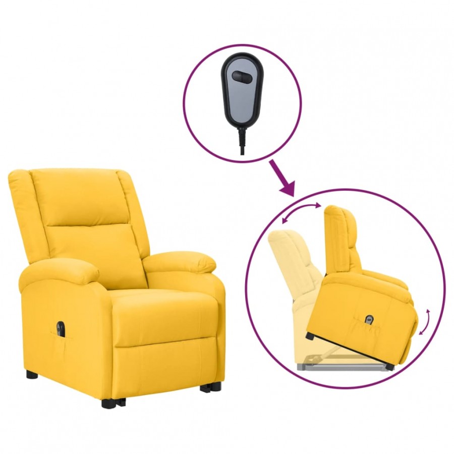 Fauteuil jaune tissu