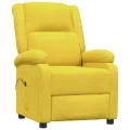 Fauteuil inclinable électrique Jaune Tissu