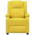 Fauteuil inclinable électrique Jaune Tissu