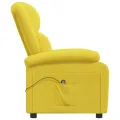 Fauteuil inclinable électrique Jaune Tissu