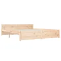 Cadre de lit sans matelas bois massif 150x200 cm