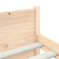 Cadre de lit sans matelas bois massif 150x200 cm