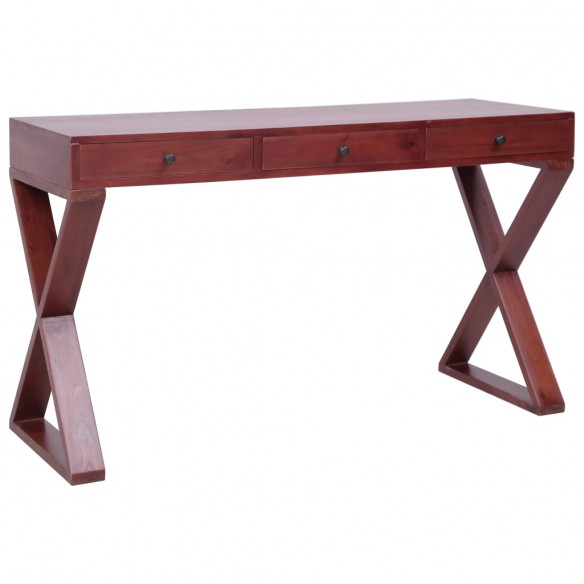 Bureau d'ordinateur Marron 115x47x77 cm Bois d'acajou massif