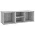 Banc à chaussures Gris béton 105x35x35 cm Aggloméré