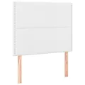 cadre de lit avec matelas Blanc 100x200cm Similicuir