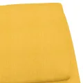 Chaise de relaxation Jaune moutarde Tissu