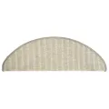 Tapis d'escalier auto-adhésifs 15 pcs Argenté 65x21x4 cm