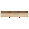 Meuble TV chêne sonoma 150x30x44,5 cm bois d'ingénierie