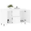 Buffet blanc 104x35x70 cm bois d'ingénierie