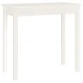Table console Blanc 80x40x75 cm Bois massif de pin