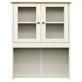 Dessus de commode VIGO blanc 78x30x100 cm bois massif de pin