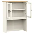 Dessus de commode VIGO blanc 78x30x100 cm bois massif de pin