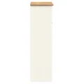 Dessus de commode VIGO blanc 78x30x100 cm bois massif de pin