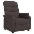 Fauteuil inclinable Marron foncé Tissu