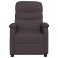 Fauteuil inclinable Marron foncé Tissu