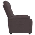 Fauteuil inclinable Marron foncé Tissu