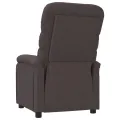 Fauteuil inclinable Marron foncé Tissu