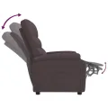 Fauteuil inclinable Marron foncé Tissu
