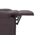 Fauteuil inclinable Marron foncé Tissu
