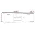 Meuble TV Chêne marron 120x40,5x35 cm Bois d'ingénierie