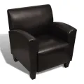 Chaise de canapé Marron foncé Similicuir