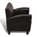 Chaise de canapé Marron foncé Similicuir
